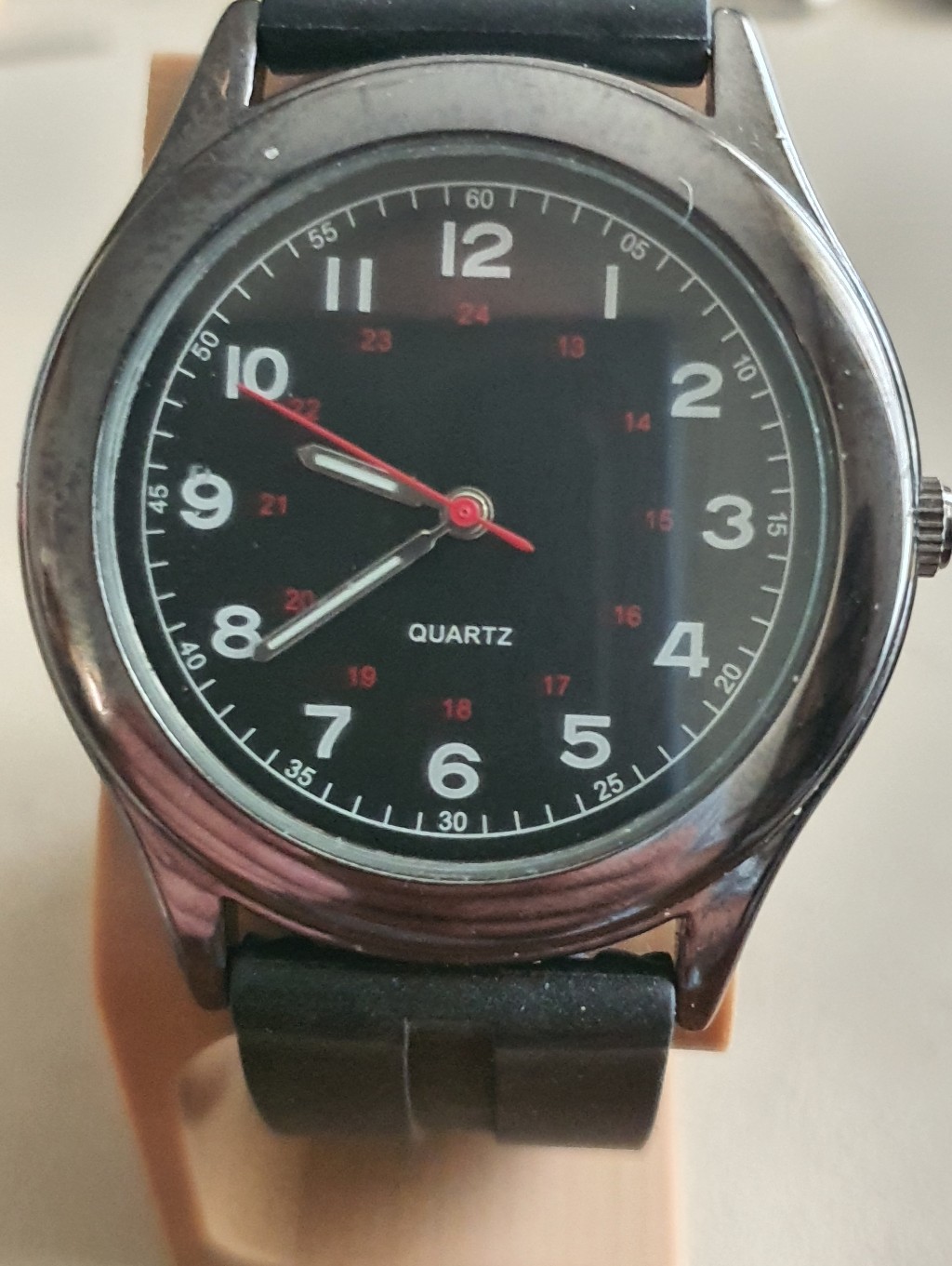 1020 Black Rubber Strap Mens Field Watch 1020 Black Rubber Strap Mens Field Watch